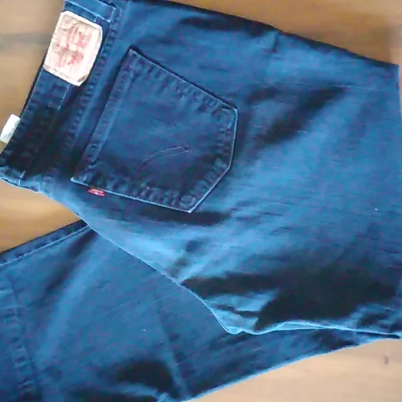 Sale! COPY Levi's 545 Low Boot Cut Dark Denim Jeans 16 M - Picture 5 of 11